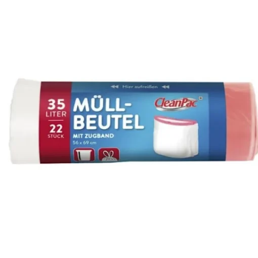 CleanPac RenPac/ Avfallspåsar med snodd 35L/ 22-pack - Praktisk Butik